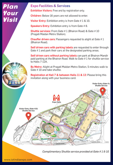 Exhibition Invitation - IoT India Expo 2019 - Pragati Maidan, New Delhi, 29-31 January 2019