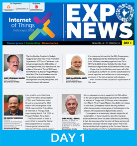 2nd IoT India expo 2018 Show Daily Day 1